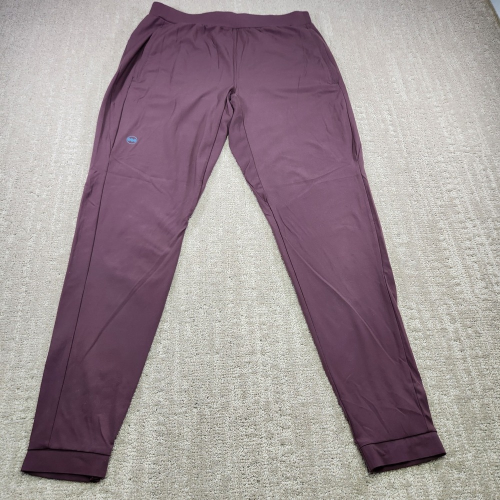 Janji Pants Women Medium Mercury Knit Tapered Jogger Purple Stretch 30"
